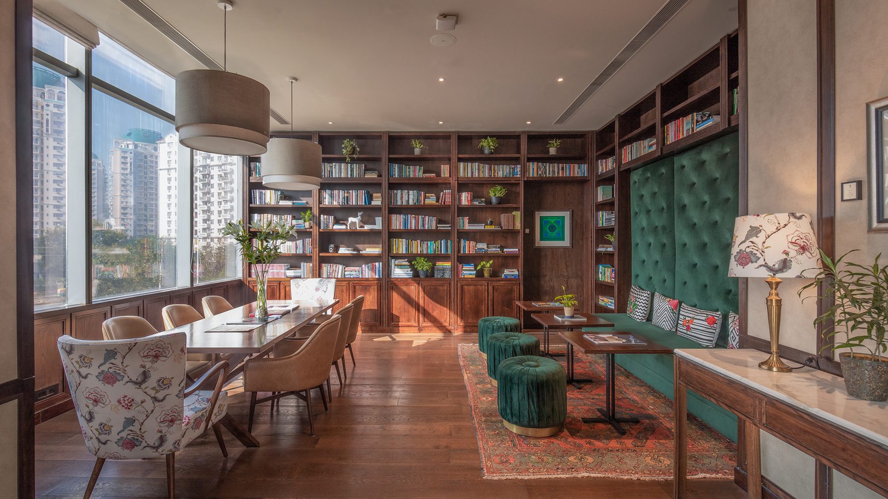 Members' Lounge at The Quorum, Gurugram